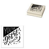 Du hast es Rubber-Briefmarke got Gummistempel (Stempel)