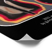 'Du hast' Gemälde an einem Poster (Ecke)