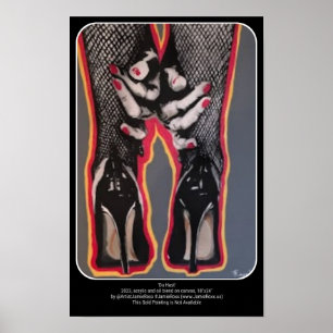 'Du hast' Gemälde an einem Poster