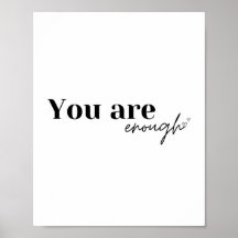 Du hast genug | Affirmation poster
