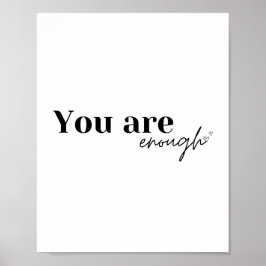 Du hast genug | Affirmation poster