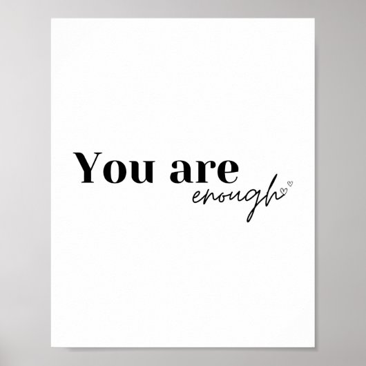 Du hast genug | Affirmation poster (Vorne)