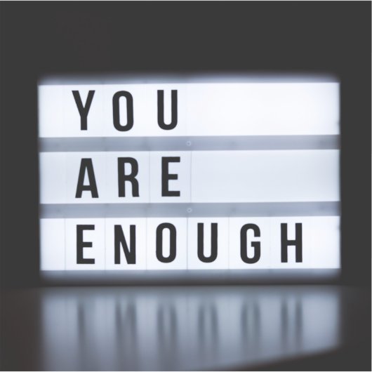 Du hast genug aufkleber (Vorderseite)