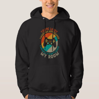Du hast Glück, dass ich ein Erscheinen-Videospiel- Hoodie