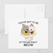 Du hast Got, mich gleich zu kauen Postkarte (Vorne/Hinten)