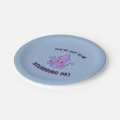 Du hast Got, mich zu quietschen Pappteller (Schrägansicht)