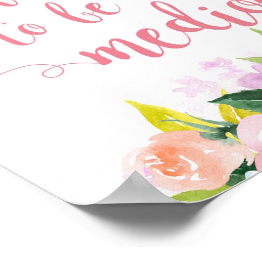 Du hast heute nicht zu Mittelmäßigkeit Geweckt Poster (Ecke)