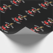 Du hast in Tune Funny Guitar Pun Dark BG Bleibe Geschenkpapier (Ecke)