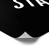 Du hast in Tune Funny Guitar Pun Dark BG Bleibe Poster (Ecke)