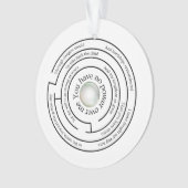 "Du hast keinen Power über mich" Ornament (Vorderseite)