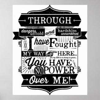 Du hast keinen Power über mir Poster