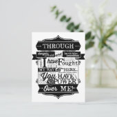 Du hast keinen Power über mir Postkarte (Stehend Vorderseite)