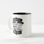 Du hast keinen Power über mir Zweifarbige Tasse (Vorderseite Links)