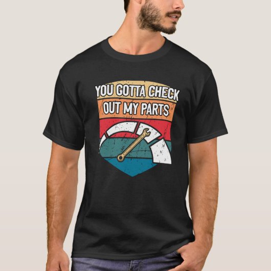 Du hast mein Auto-Mechanik-Auto-Auto Karo T-Shirt (Vorderseite)