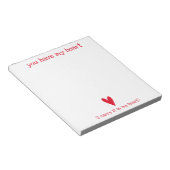 Du hast mein Herz | Gedicht von E.E. Cummings Notizblock (angewinkelt)