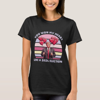 Du hast mein Herz gewonnen wie eine lustige Trump- T-Shirt