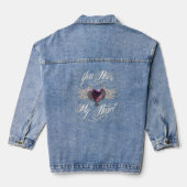 Du hast mein Herz Jeansjacke (Rückseite)