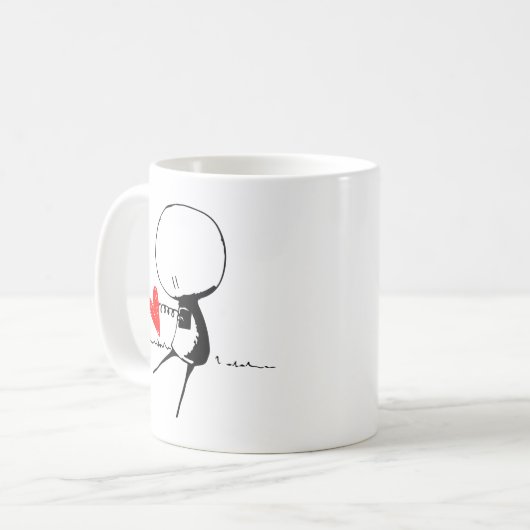 Du hast mein Herz Kaffeetasse (Vorderseite Links)