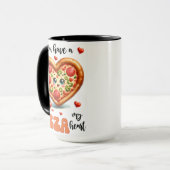 Du hast mein Herz Pizza Niedlichen Geschenke Tasse (Vorderseite Links)