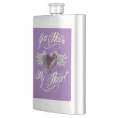 Du hast mein Herz rosa Flachmann (Links)