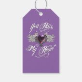 Du hast mein Herz rosa Geschenkanhänger (Rückseite)