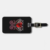 Du hast mein Herz (rot) Gepäckanhänger (Vorderseite horizontal)