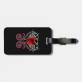 Du hast mein Herz (rot) Gepäckanhänger (Rückseite horizontal)