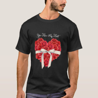 Du hast mein Herz Rot Valentinstag T-Shirt