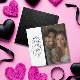 Du hast mein Herz sauber schwarz Valentine genomme Feiertagskarte