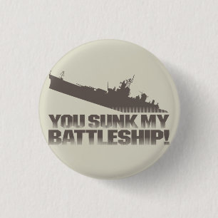 Du hast mein Schlachtschiff versenkt! Retro-Typogr Button