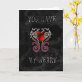 Du hast meine Herzgrußkarte Karte (Gelbe Blume)