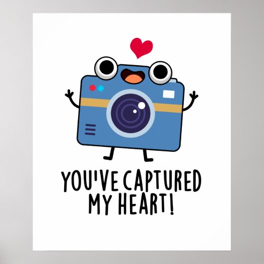 Du hast meinen herz-lustigen Fotoapparat eingefang Poster (Vorne)