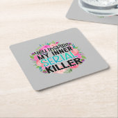Du hast meinen inneren Serienmörder inspiriert Rechteckiger Pappuntersetzer (angewinkelt)