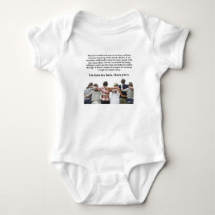 Du hast meinen Rücken, ich habe deinen Baby Strampler