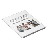 Du hast meinen Rücken, ich habe deinen Notizblock (angewinkelt)