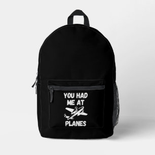 Du hast mich bei Flugzeugen, Lustig, Einfach, Luft Bedruckter Rucksack