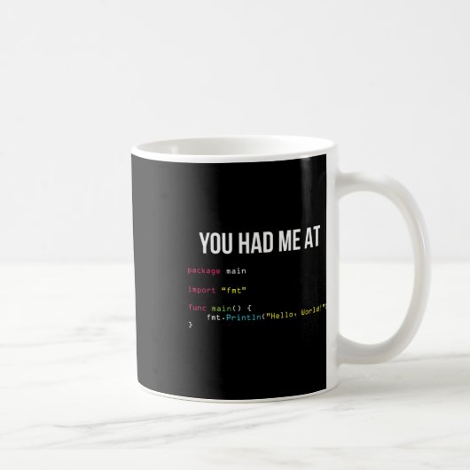 Du hast mich bei Hallo Welt Programmieren Cool Gam Kaffeetasse (Rechts)