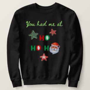 DU HAST MICH BEI HO HO HO Gag-Hässliches-Sweater-S Sweatshirt