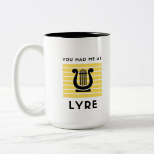 Du hast mich bei Leier überzeugt Zweifarbige Tasse