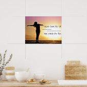 Du hast mich bei Sonnenuntergang gesehen Poster (Küche)