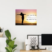 Du hast mich bei Sonnenuntergang gesehen Poster (Heimbüro)