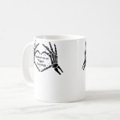 Du hast mich bei Triggerwarnungen Bookish Warning Kaffeetasse (Vorderseite Links)