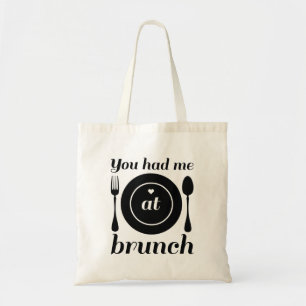 Du hast mich beim Brunch rumgekriegt Tragetasche