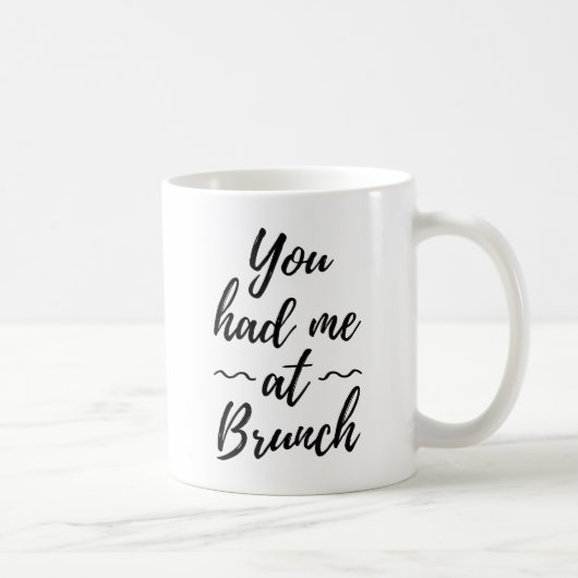 Du hast mich beim Brunch überzeugt Kaffeetasse (Rechts)