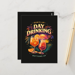 Du hast mich beim Trinken am Tag rumgekriegt Postkarte