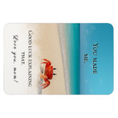 "Du hast mich gemacht. Viel Glück.." - Funny Mama  Magnet (Horizontal)