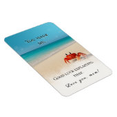 "Du hast mich gemacht. Viel Glück.." - Funny Mama  Magnet (Rechte Seite)