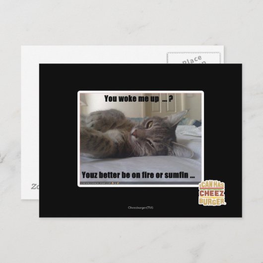 Du hast mich geweckt postkarte (Vorne/Hinten)