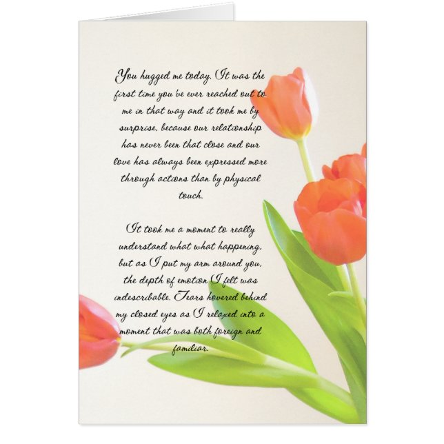 Du hast mich heute umarmt (Vorne)