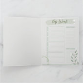 Du hast mich Inspiriert | Wöchentlicher Organisato Karte (Innenseite)